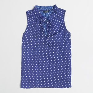 J Crew Factory Printed Ruffle Top